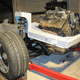 Dropping the PRV V6 into the new chassis.